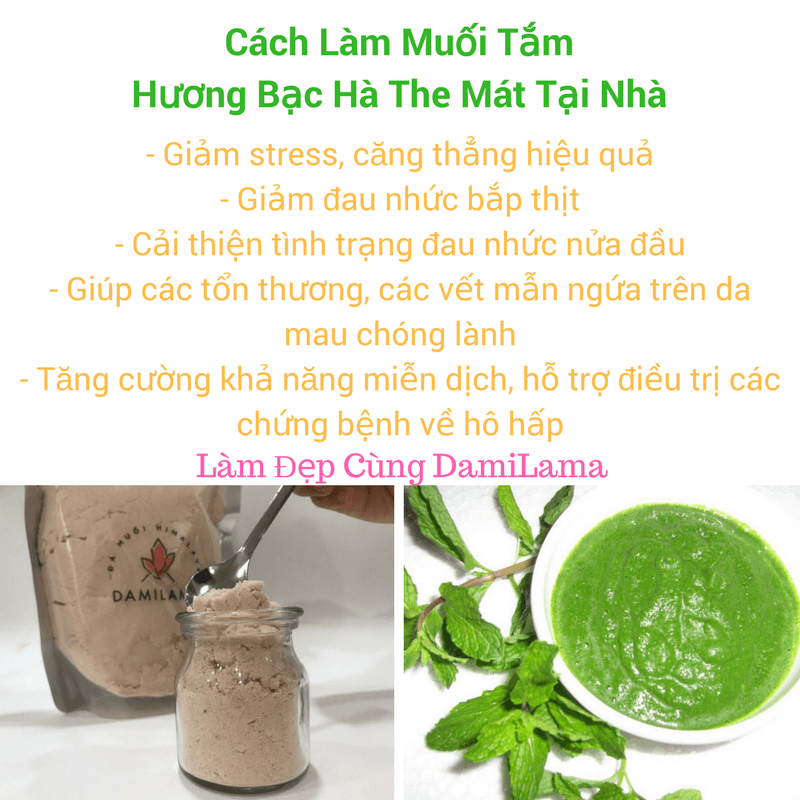 Cách Làm Muối Tắm Hương Bạc Hà The Mát Tại Nhà 2 2020